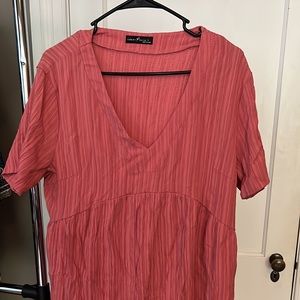 Emery rose dress. Crinkle fabric.